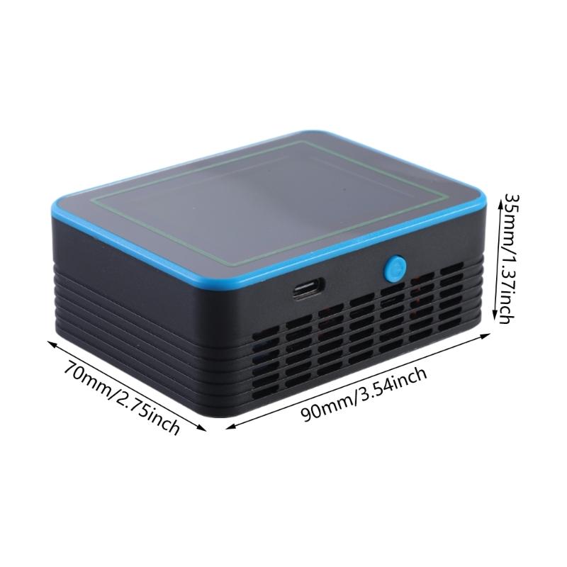 Air Quality Pollution Meter Tester with Time Display WiFi Air Quality Detectors Home HCHO TVOC CO CO2 Testing Meter