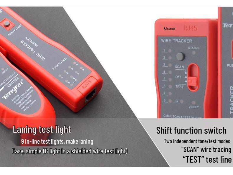 POE Network Cable Locator: Anti-Interference Signal Testing & Line Finding Tool