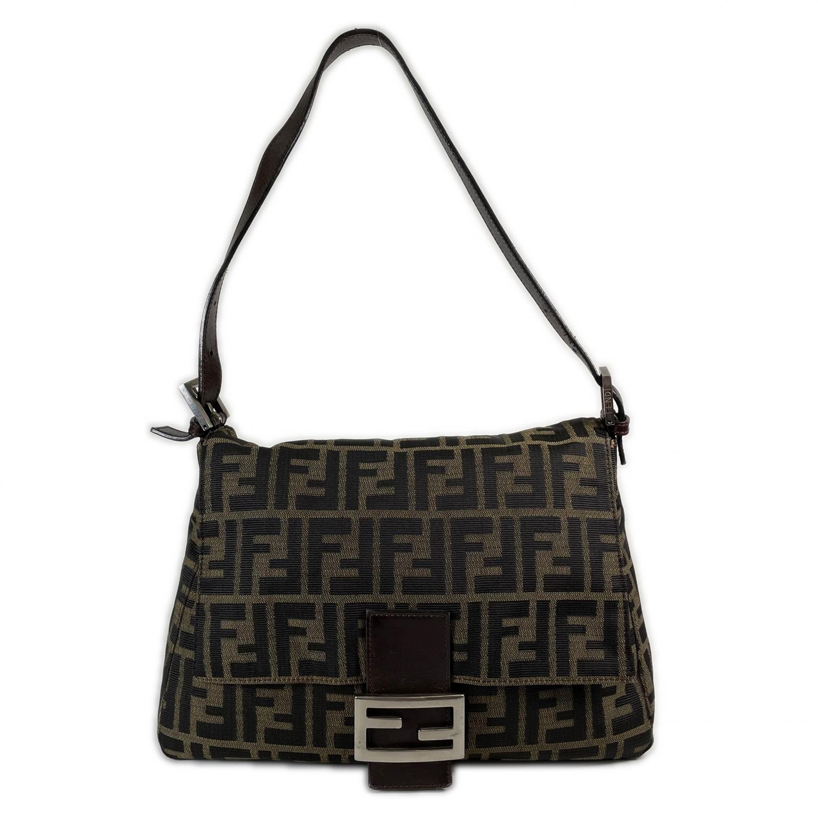 

FENDI Zucca mamma відро 2354 Сумка на плече Коричнева Жіноча б/в