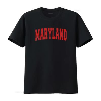 MARYLAND USA STATE MD Varsity Vintage Sports T Shirt Vintage Washed Soft Casual Slightly For Ev