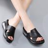 35-40 Summer Women's Large Fashion Solid Color Thick Soled Tall Sandals Anti Slip Slippers Women's Shoes