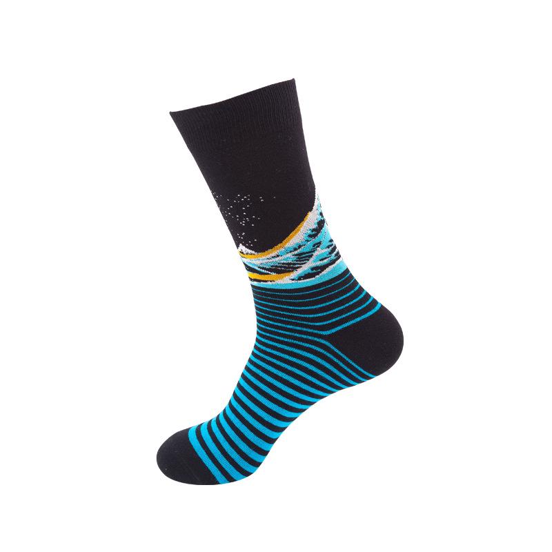 Chaussettes tube moyennes pour hommes et femmes, chaussettes tendance déodorantes