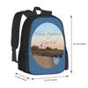 Nobska Lighthouse Pattern Design Laptop Travel School Bags Cape Seascape Beach Sandy Rocks Nobska Lighthouse Massachusetts New