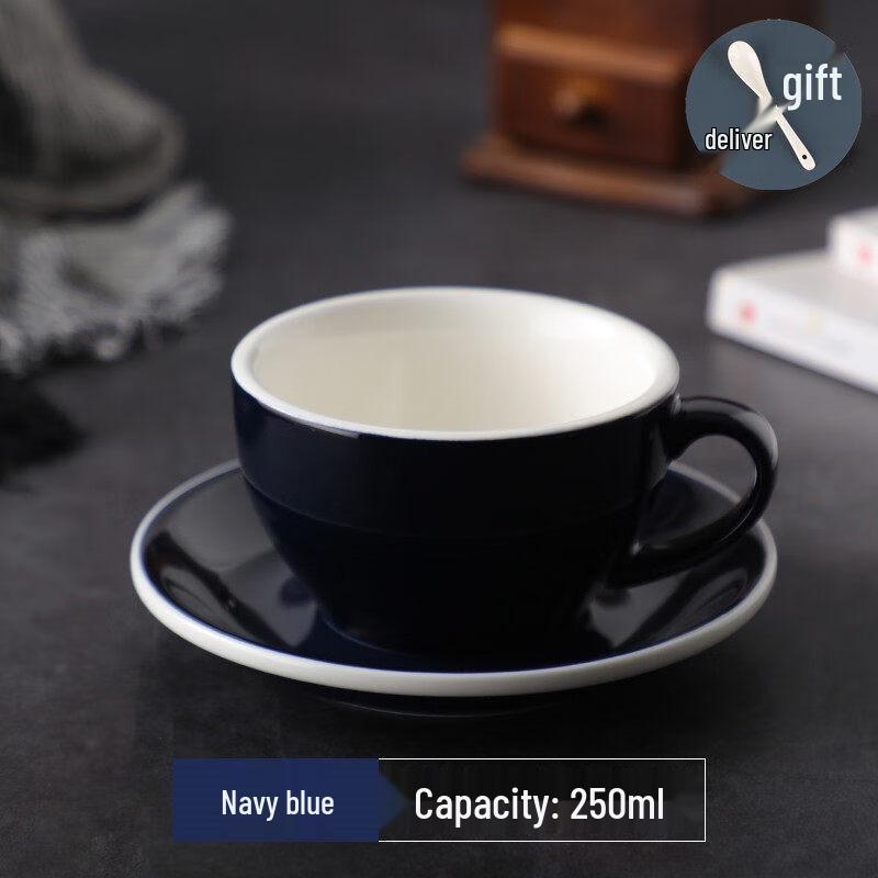 European Style Glazed Ceramic Coffee Cup Set