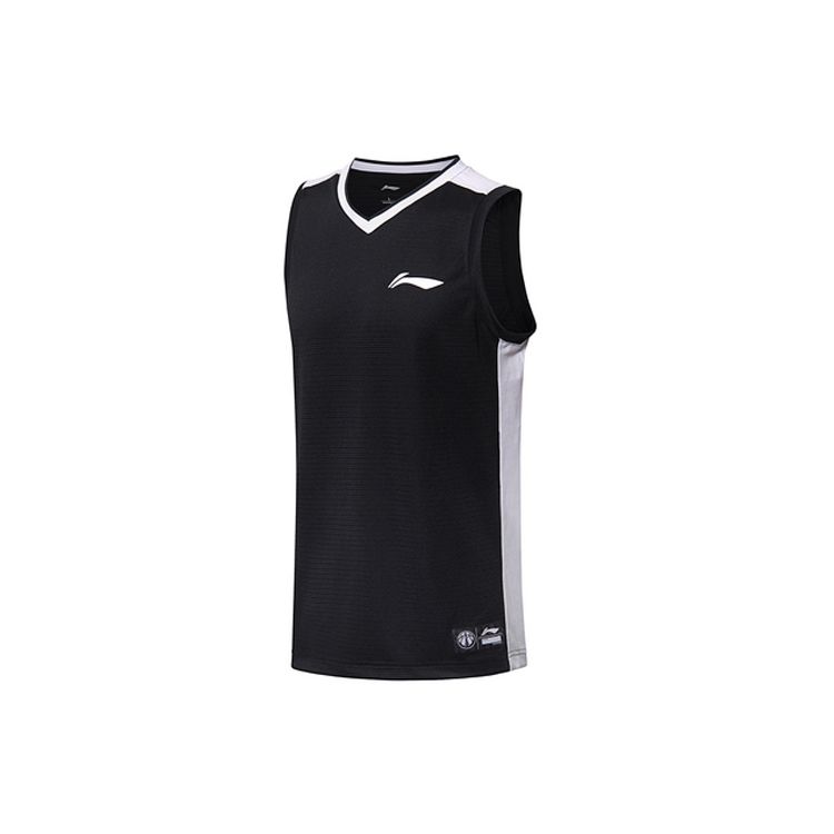 Li Ning Team Vest Basketball Uniform Set Men Sportswear Black AATN061-3