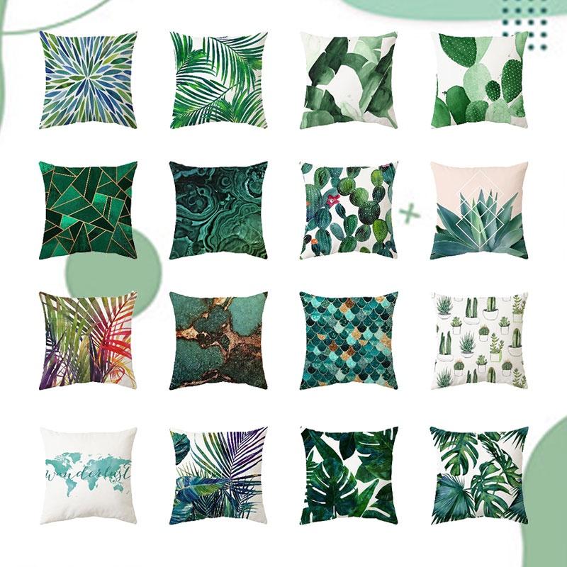 Bedruckte wasserdichte Gartenkissenbezüge Perfekt für Outdoor-Sofadeko 45x45cm