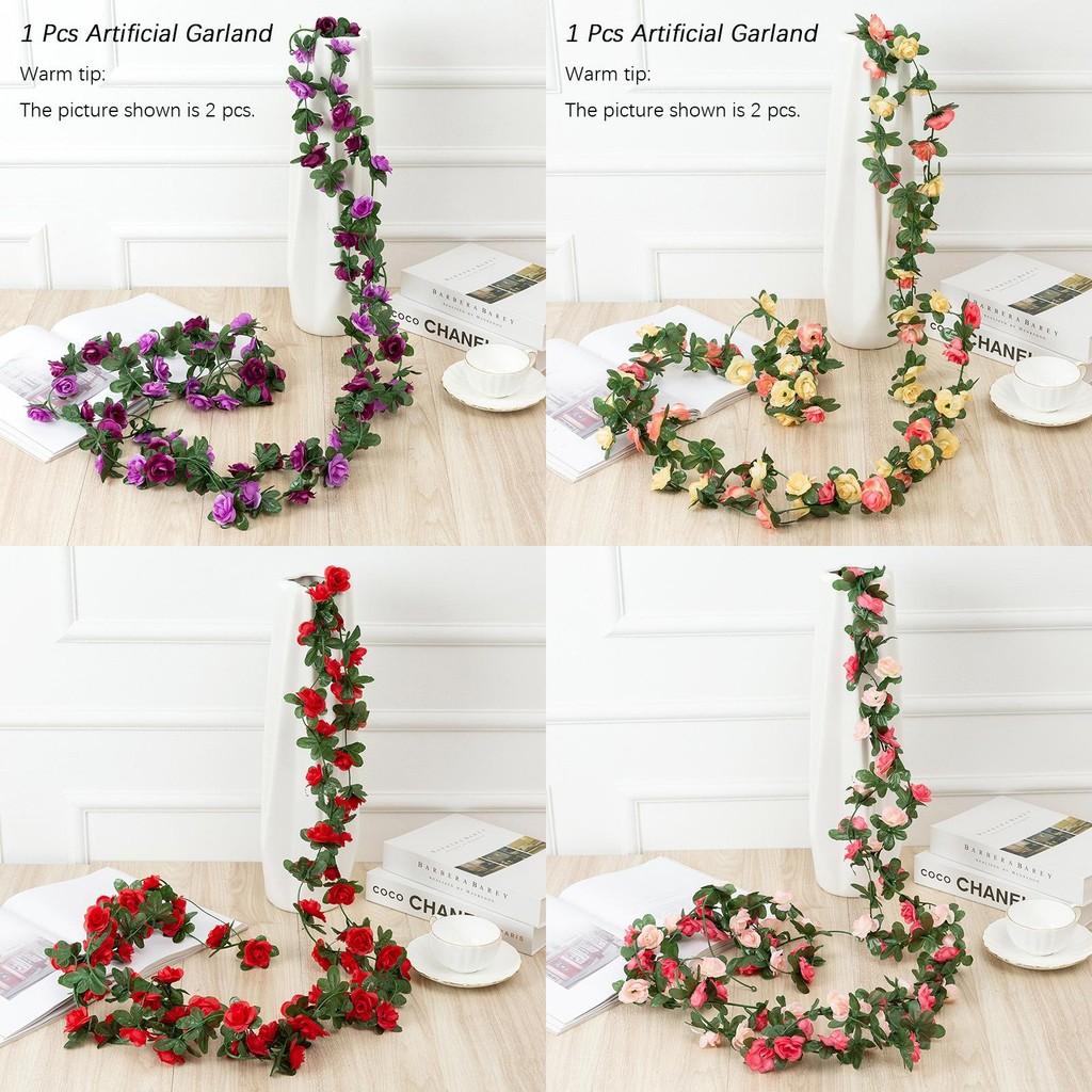 Stunning 2.5m Artificial Flowers Spring Small Peony Ivy Leaf Vine For Elegant Home Decor