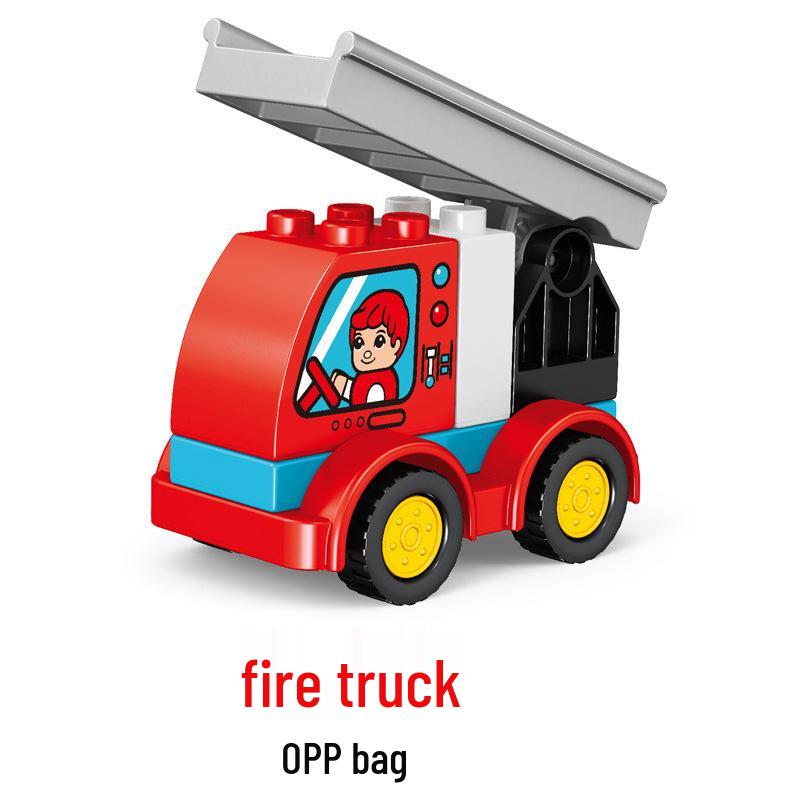 Versatile Engineering Car Toy: Suitable with LEGO Large Bricks, Encourages Creativity and Learning In Children, Ideal for Small Gifts.