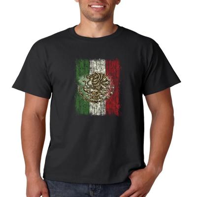 Mexico Pride Border Soccer Eagle Distressed Mexican Flag TShirt Summer Cotton Short Sleeve ONeck Mens T Shirt New S3XL