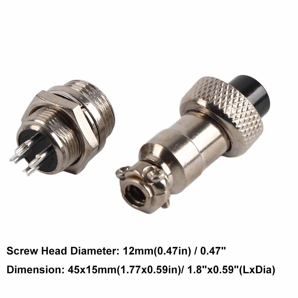 10 Set 12mm Aviation Plug GX12 Socket Connector Aviation Connector  Data Acquisition Systems