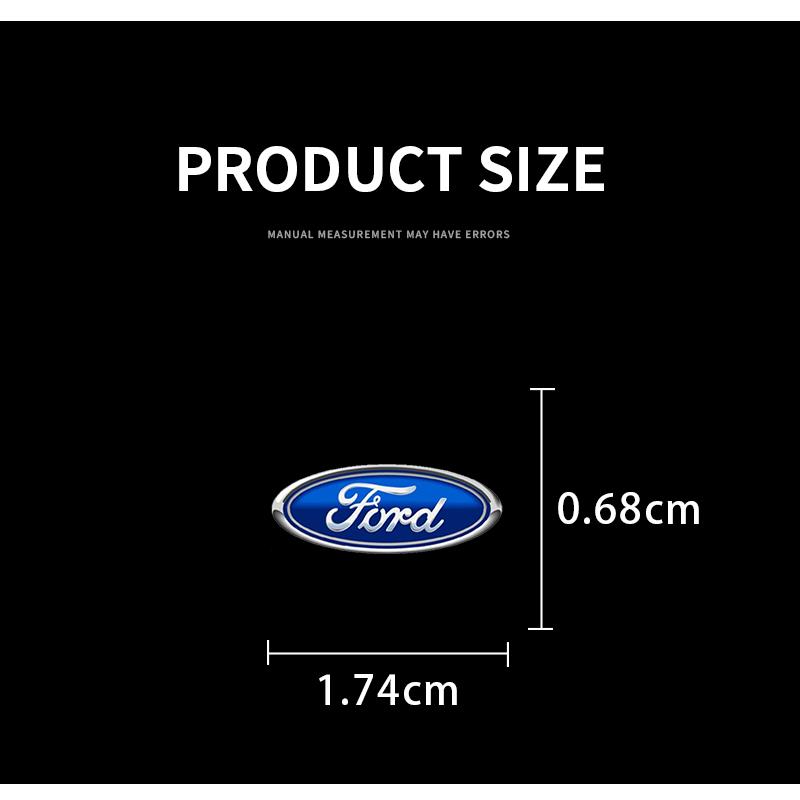 Tilfeldige bilinteriørklistremerker Bilrattdekor Bilstyling For Ford Focus Mk2 Mk3 Fiesta Ranger Mondeo S-MAX Kuga Mustang