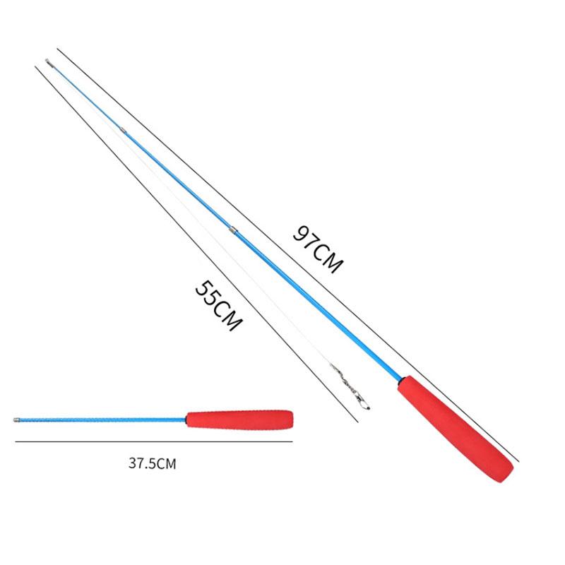 97cm Retractable Cat Feather Toys Kitten Funny Rod Cat Wand Toys Plastic Pet Cat Toys Interactive Stick Pet Cat Supplies