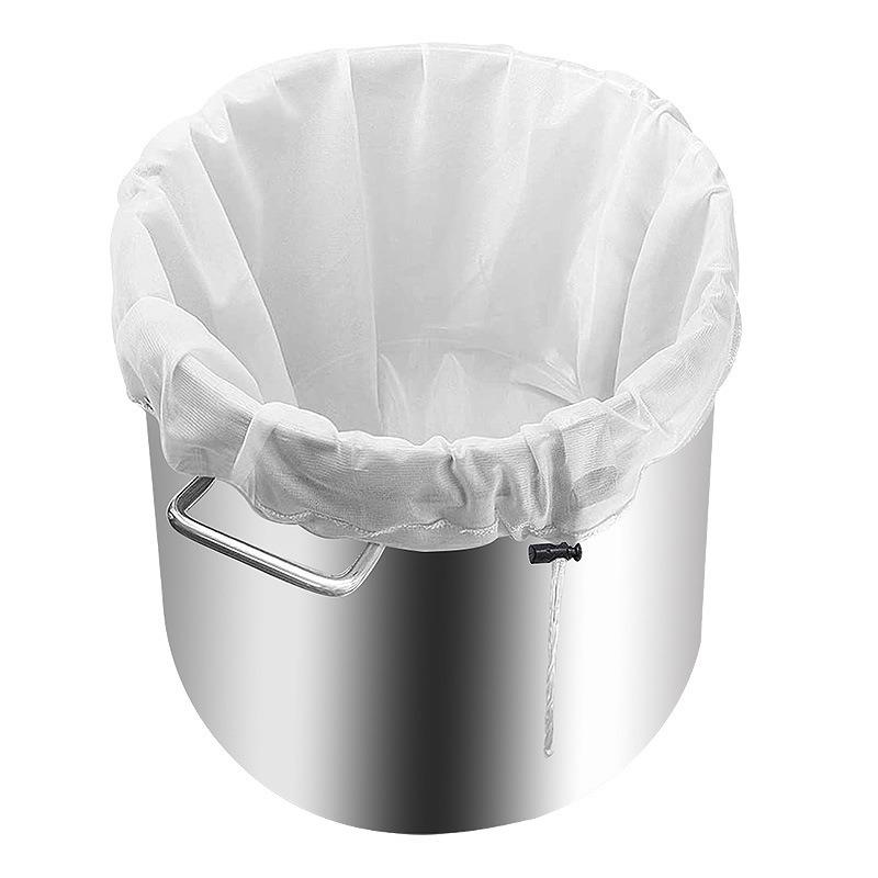 Nylon Straining Bag Fine Mesh Food Strainer Filter Bags for Nut Milk Wine Cider Apple Grape Green Juice Cold Brew Home Brewing