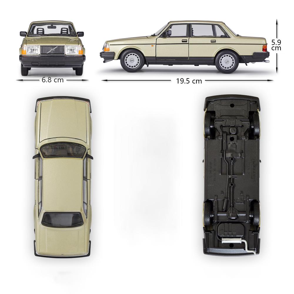 WELLY 1:24 VOLVO 240GL Alloy Car Diecasts & Toy Vehicles Car Model Miniature Scale Model Car Toy For Children