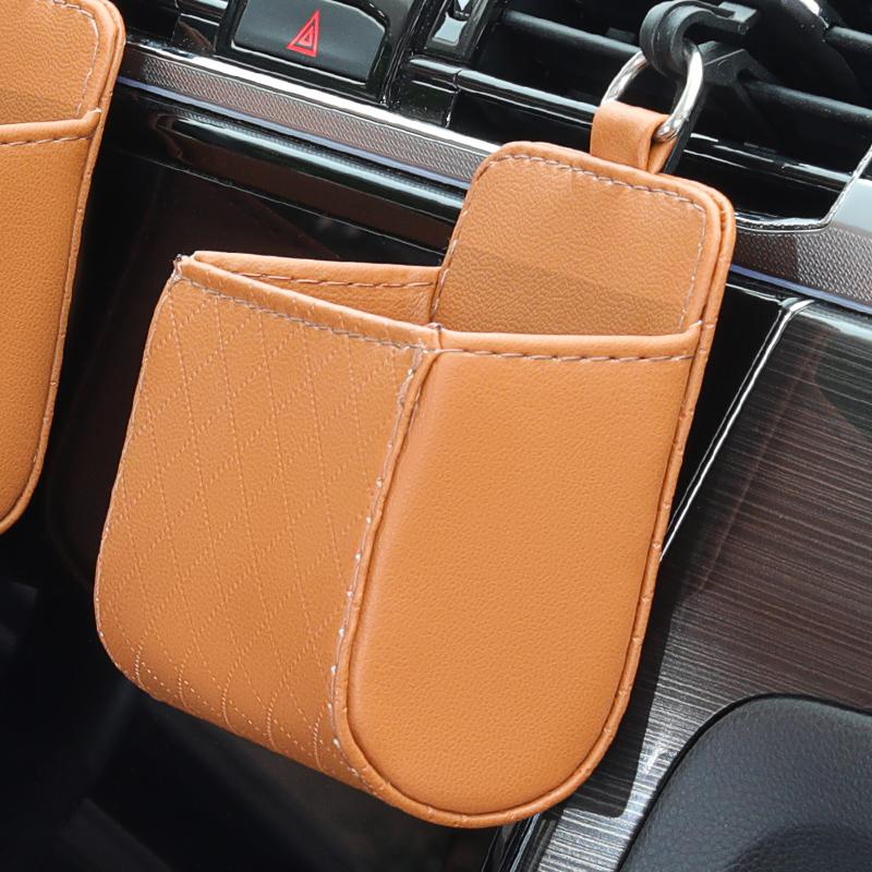 Car Air Outlet Storage Bag Car Sundries Pocket Car Mobile Phone Storage Bag Sundries Bag Tissue Boxes Opp Pack