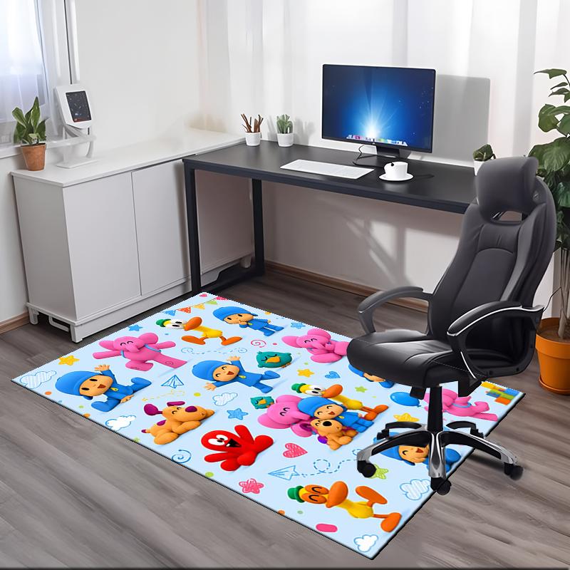 Alfombra Estampada de Pocoyó, para Silla de Oficina Sala de Estar Dormitorio Cocina Decoración Regalos.