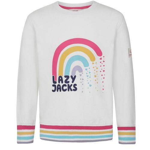 Lazy Jacks Girls Rainbow Sweatshirt