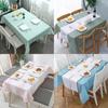 Home Tablecloth, Anti-scalding, Waterproof, Oil-proof, No-wash PVC Plaid Coffee Table Table Mat, Dormitory Tablecloth