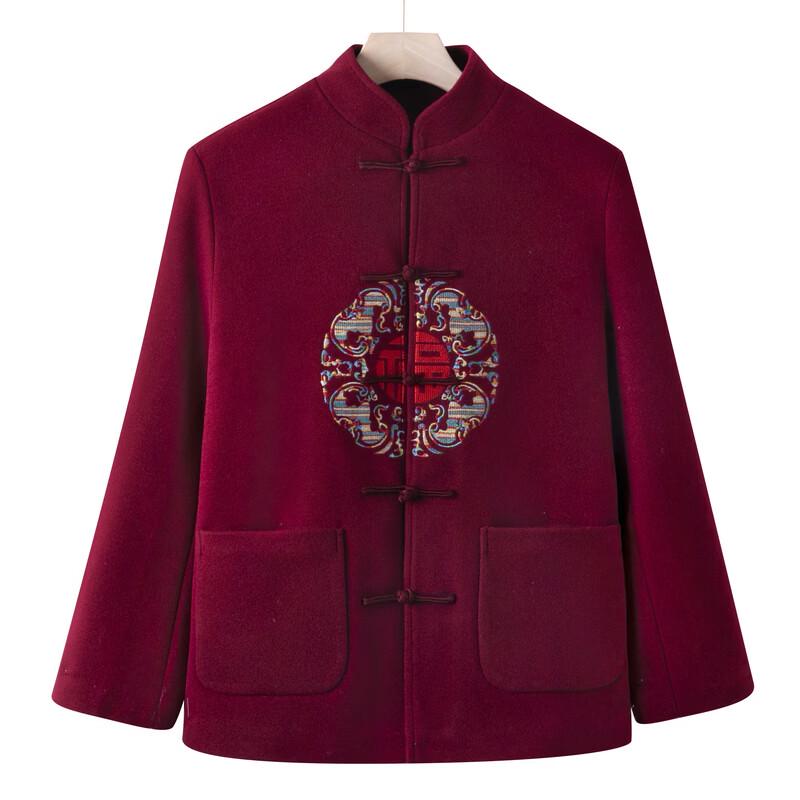 Traditional Chinese New Year Tang Suit for Seniors