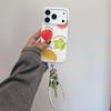 Koreanisches Armband- und Hüllen-Set mit Frucht-Thema für iPhone 17Pro, 16PM, 15Pro, 14/13