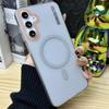 Double Color Matte Hard PC Phone Cases For Samsung Galaxy A56 A36 A16 A55 A35 A15 A54 A34 A14 5G Case For Magsafe Magnetic Cover