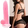 Women Dildo Extra Soft Friendly To Skin Vibrant Color Hands-Free Play with Suction Cup G-Spot Stimulation PVC Women Corn