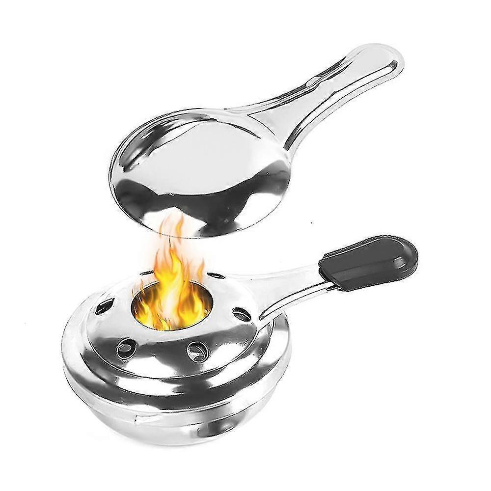 Stainless Steel Camping Alcohol Stoves Portable Picnic Bbq Furnace Cheese Hotpot Alcohol Stoves Outd - RiRi