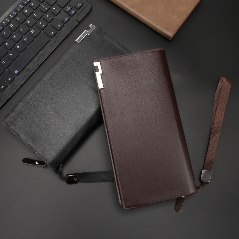 Men's Wallet Long Zipper Multifunctional Wallet with Large Capacity and High-end Feel, Popular Handbag for Men