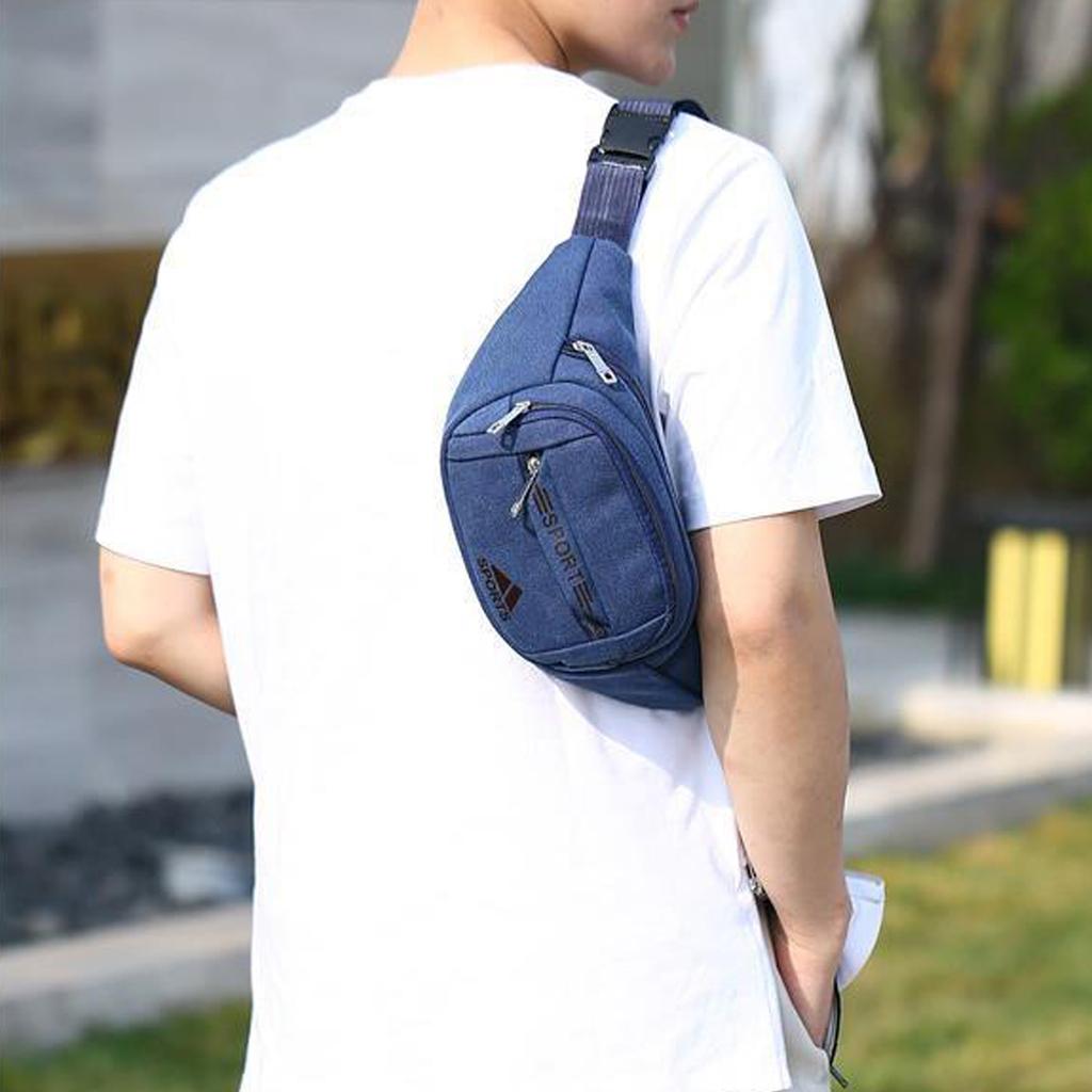 Outdoor Multi-Layer Zipper Waist Bag for Running Hiking Travel