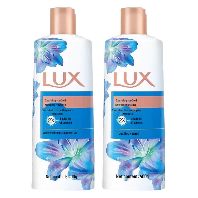 LUX Ice Cool Shower Gel Twin Pack 2x400g