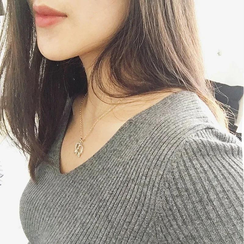 Christmas Gifts Elephant Shape Pendant Necklace Jewelry for Mother Hot Gold Silver Plated Crystal Animal Mothers Day Accessories