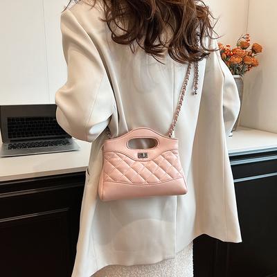 Rhombus Chain Small Bag Women's New Summer Versatile Shoulder Messenger Bag Fashion Handbag