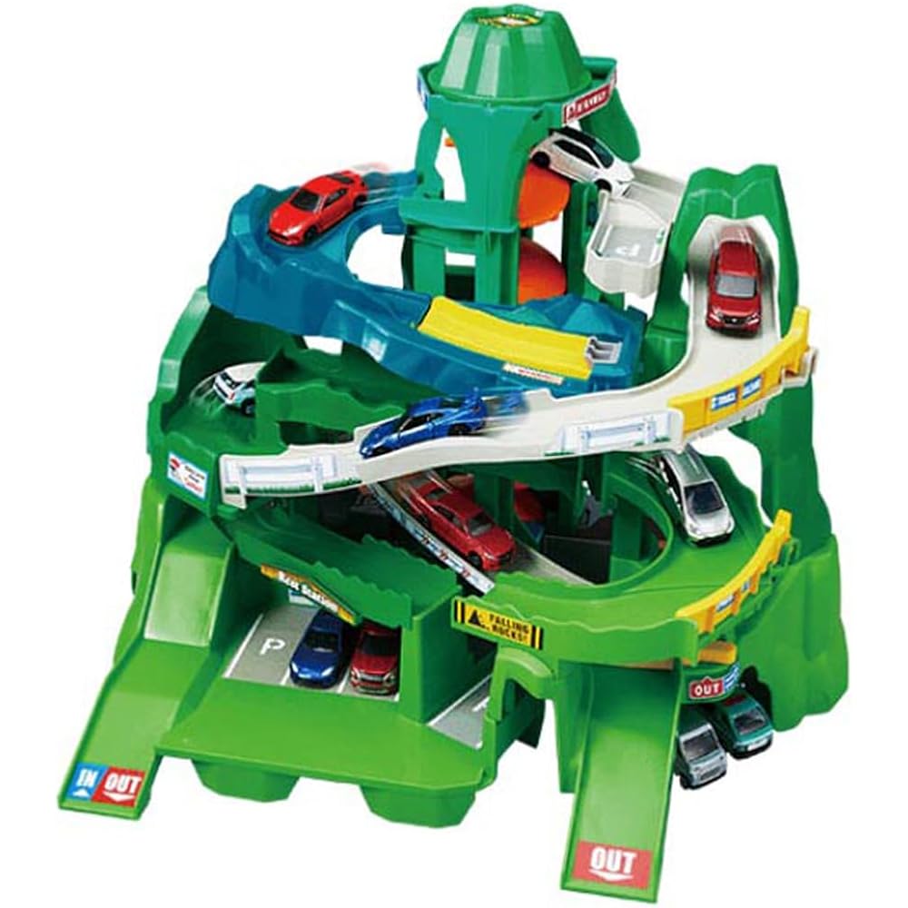 Takara Tomy Twin Course Mountain Drive Toy with Two Tracks and Interactive Features