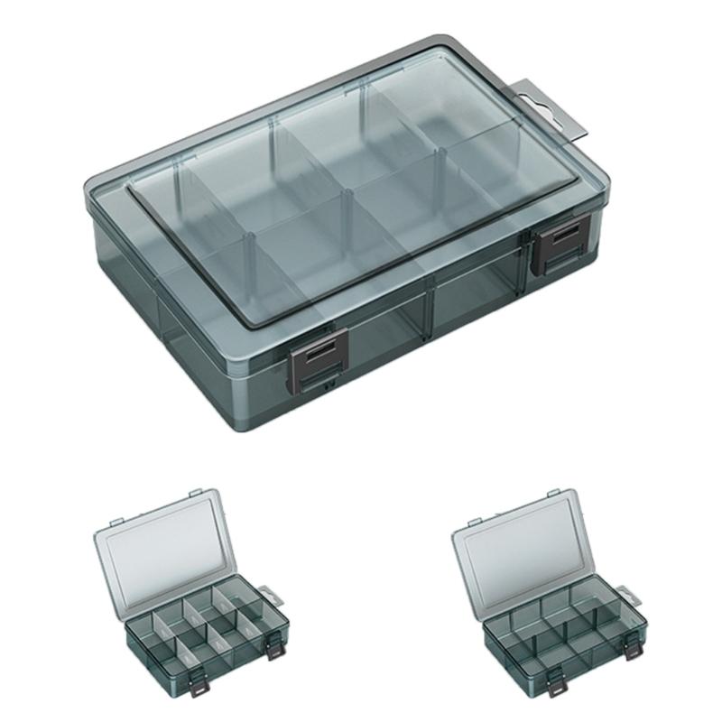 Heavy Duty Plastic Storage Box Container Case With Removable Dividers For Small Tool Bolts Screws And Parts Organization