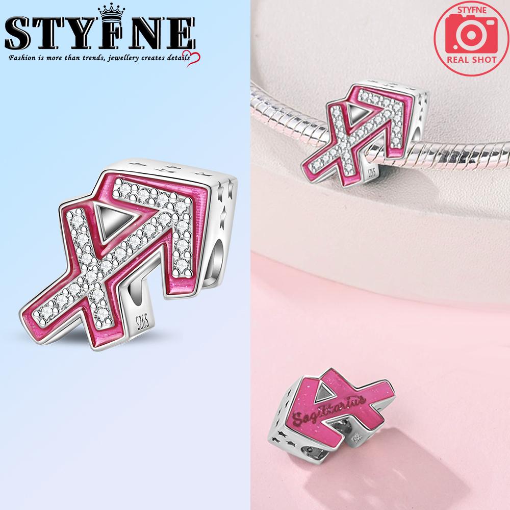 Copper Metal 12 Constellation Bead Components Charm Bead Component Compatible With Authentic Original Bracelet High Quality Fine Jewelry Designed For