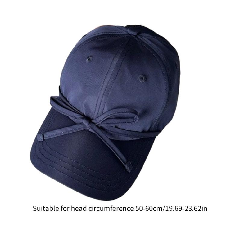 Modern Balletcore Bow Baseball Hat for Exercise Soccer Yoga Running Sports