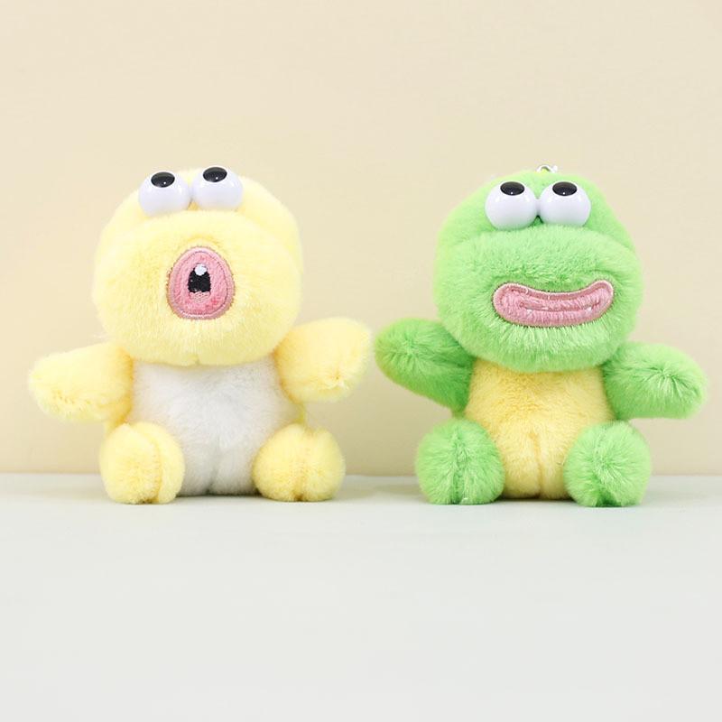 Lovely Green Dinosaur Plush Keychain For Couples Cute And Soft Bag Ornament