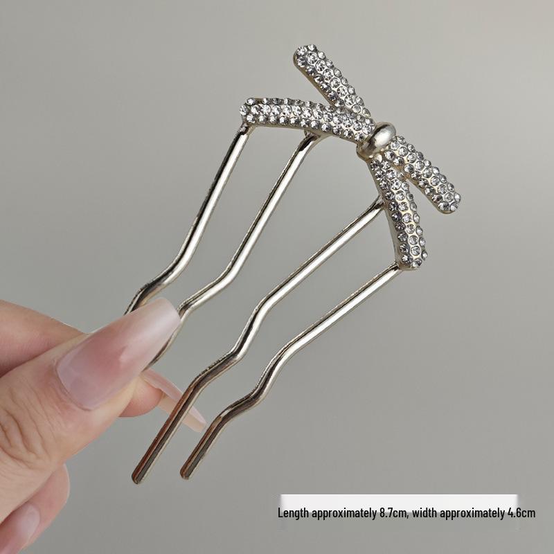 Elegant Pearl U-shaped Hairpin for Women - New Chinese Style Updo Accessory 2025
