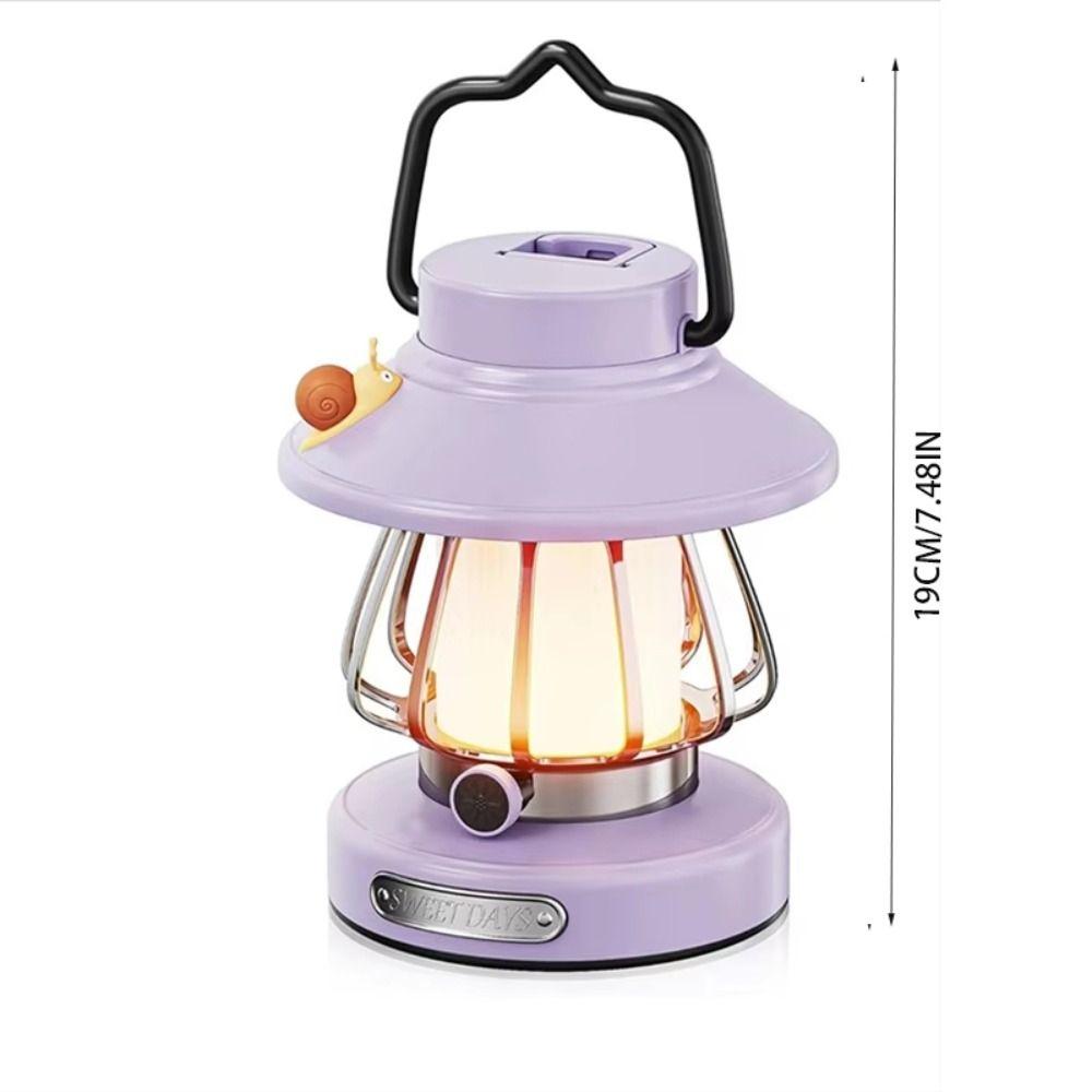 3 Colors Dimming Tent  Lamp Waterproof Emergency Survival Lights Retro Camping Lamp  Climbing