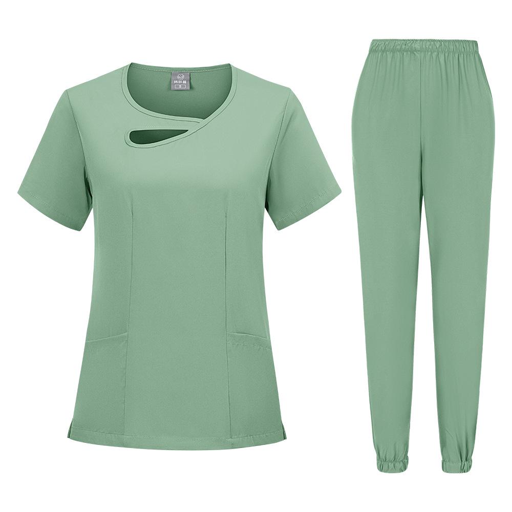 Unisex Quick-Drying Split Scrub Suit for Spa, Salon & Medical Use