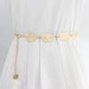 Spring and Summer Dress Waist Chain for Women's Metal Big Leaf Chain Simple and Versatile Skirt Shirt Decoration Thin Waist