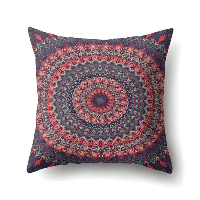 Nordic Bohemian Ethnic Style Polyester Pillow Case Car Decoration Home Printed Bedside Pillow Case
