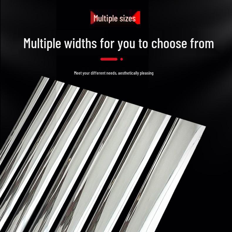 Chrome Anti-Collision Car Trim: Adhesive, Electroplated, Bright Silver Protective Strips