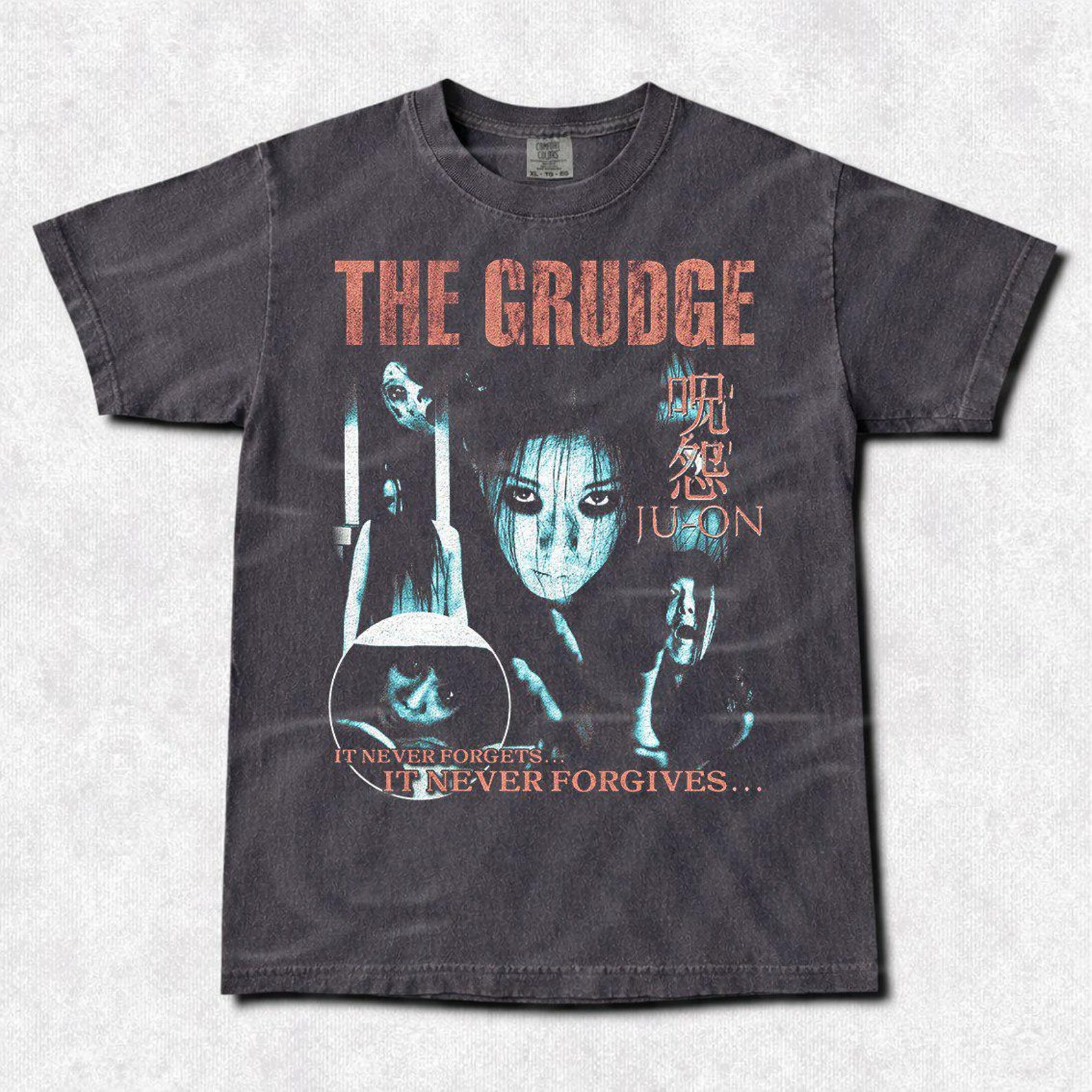Vintage The Grudge Movie T-Shirt, Unisex Horror Tee FD XL