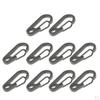 Pack of 10 Alloy Snap Spring Hooks - Heavy Duty Multipurpose Carabiners