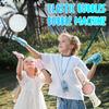 Bubble Machine with Elastic Smoke Effects Lighting Immersive Party Fog Bubbles Machine Parent-Child Interactive Bubble Maker for Friends Children