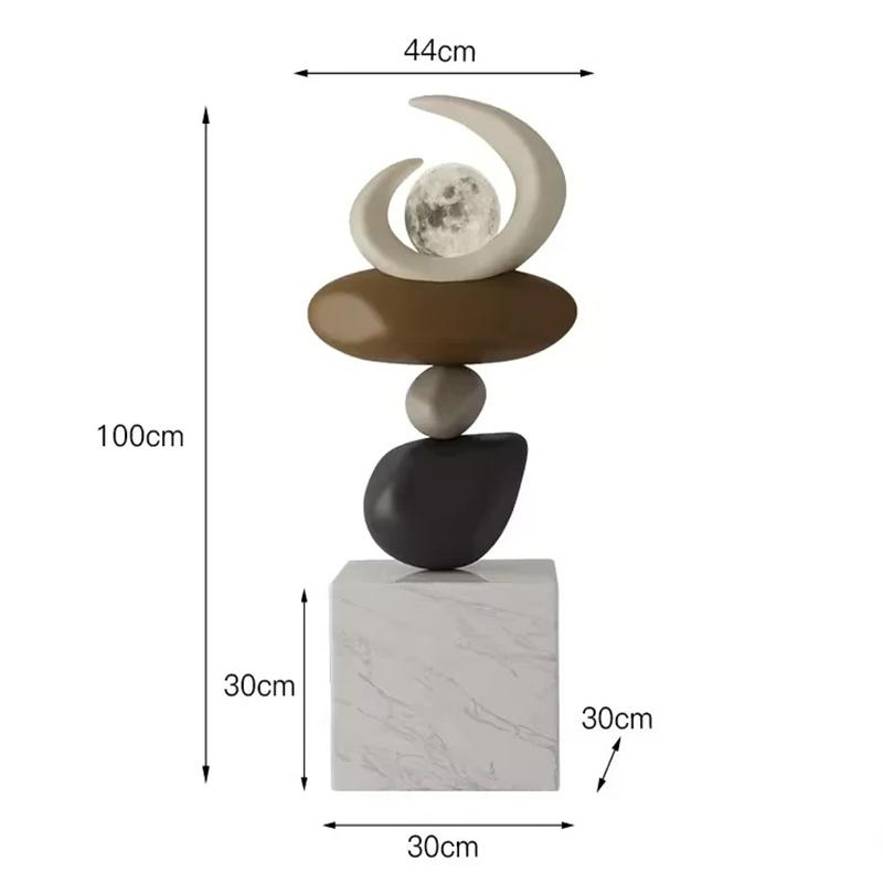 Luxury Large Floor Lamp Modern Art Sculptures & Figurines Nordic Groot Ornaments Interior Office Living Room Decorations Gift