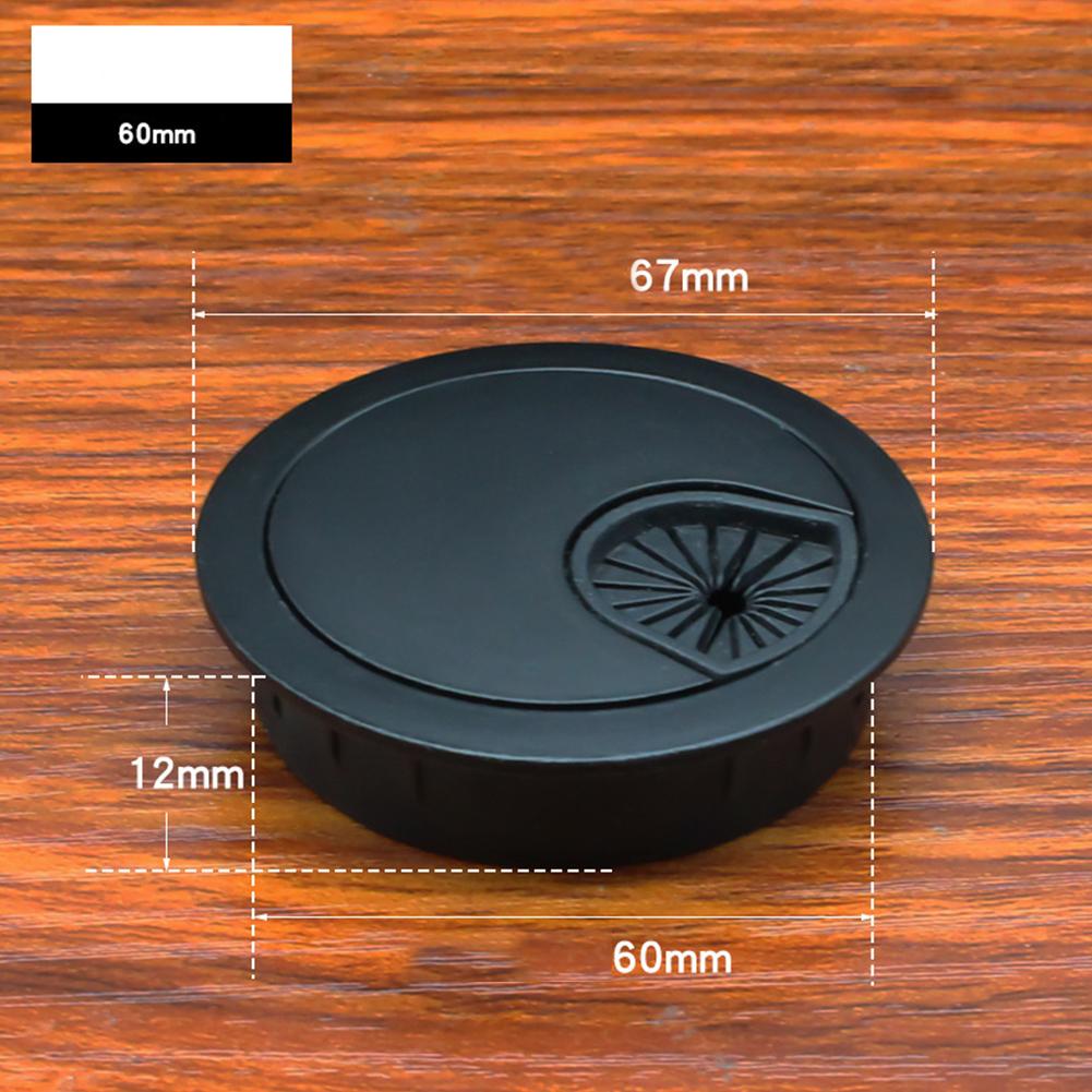 Zinc Alloy Cable Hole Cover 50mm/60mm/80mm Computer Metal Grommet Desk Table Cable Tidy Outlet Wire Cover For Home Office