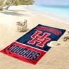 Houston Cougars Print Beach Towel, Large Soft Quick Dry Towel for Beach Camping Swimming