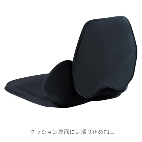 EXGEL Hug Drive Car Cushion, Black, Gel Cushion, Car Cushion, Lumbar Support, Made In Japan, HUD01-BK